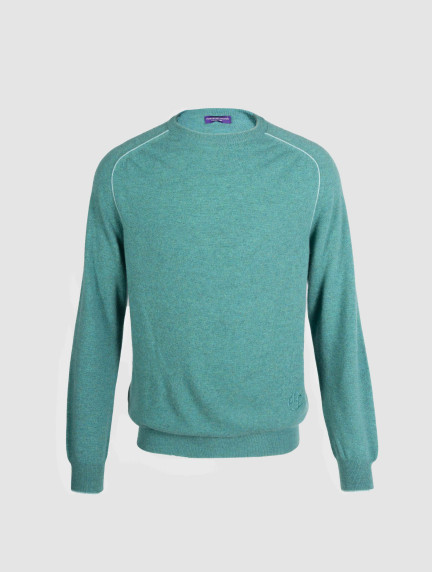 Patrick Hellmann Collection100% Cashmere Green Sweater image586